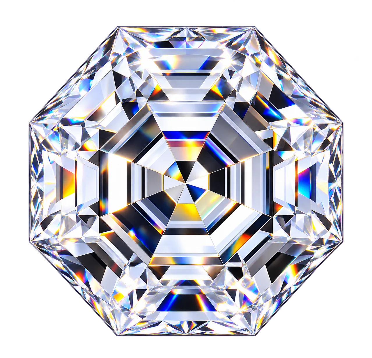 Hexagon cut diamond