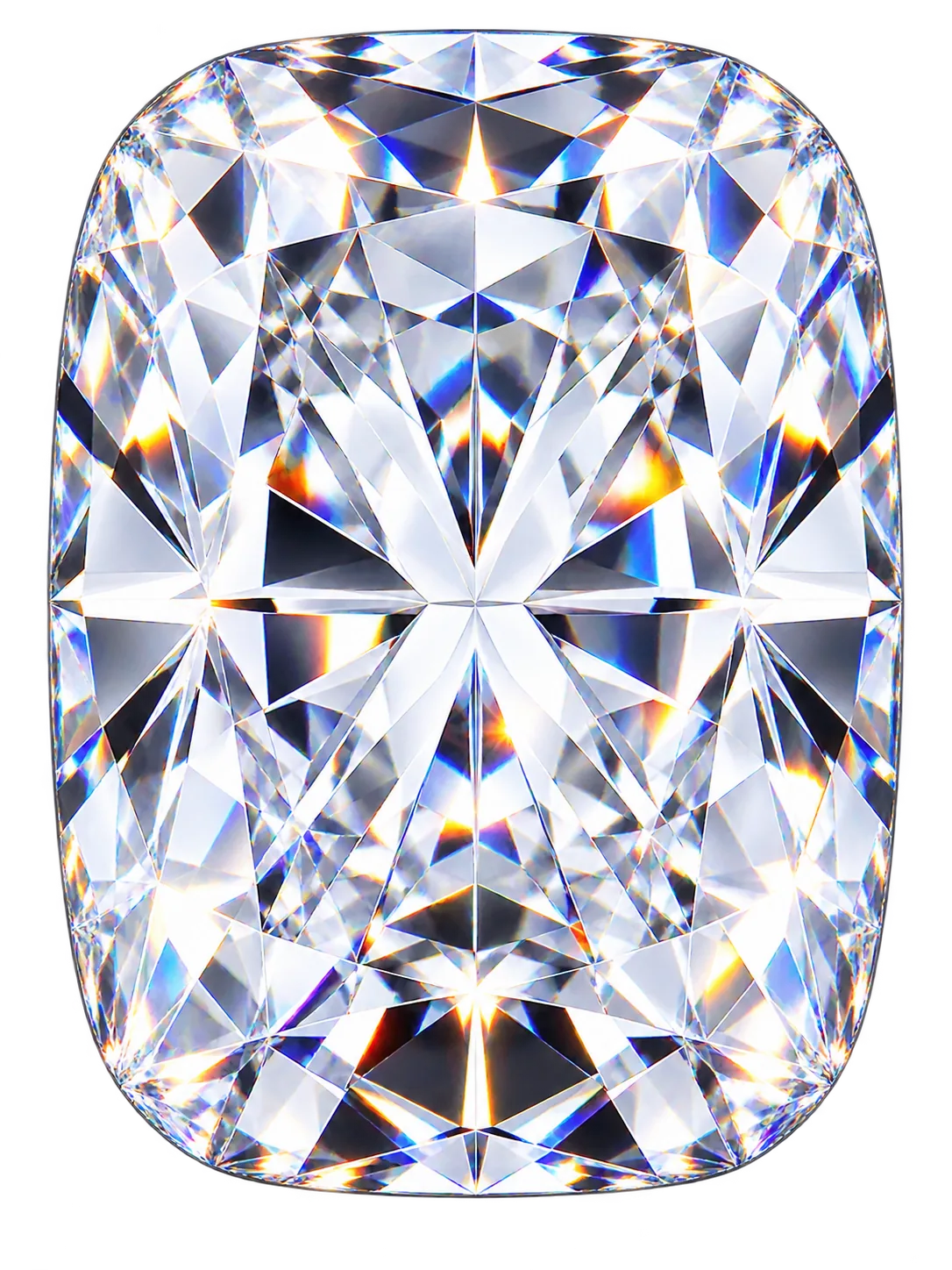 Long Cushion cut diamond