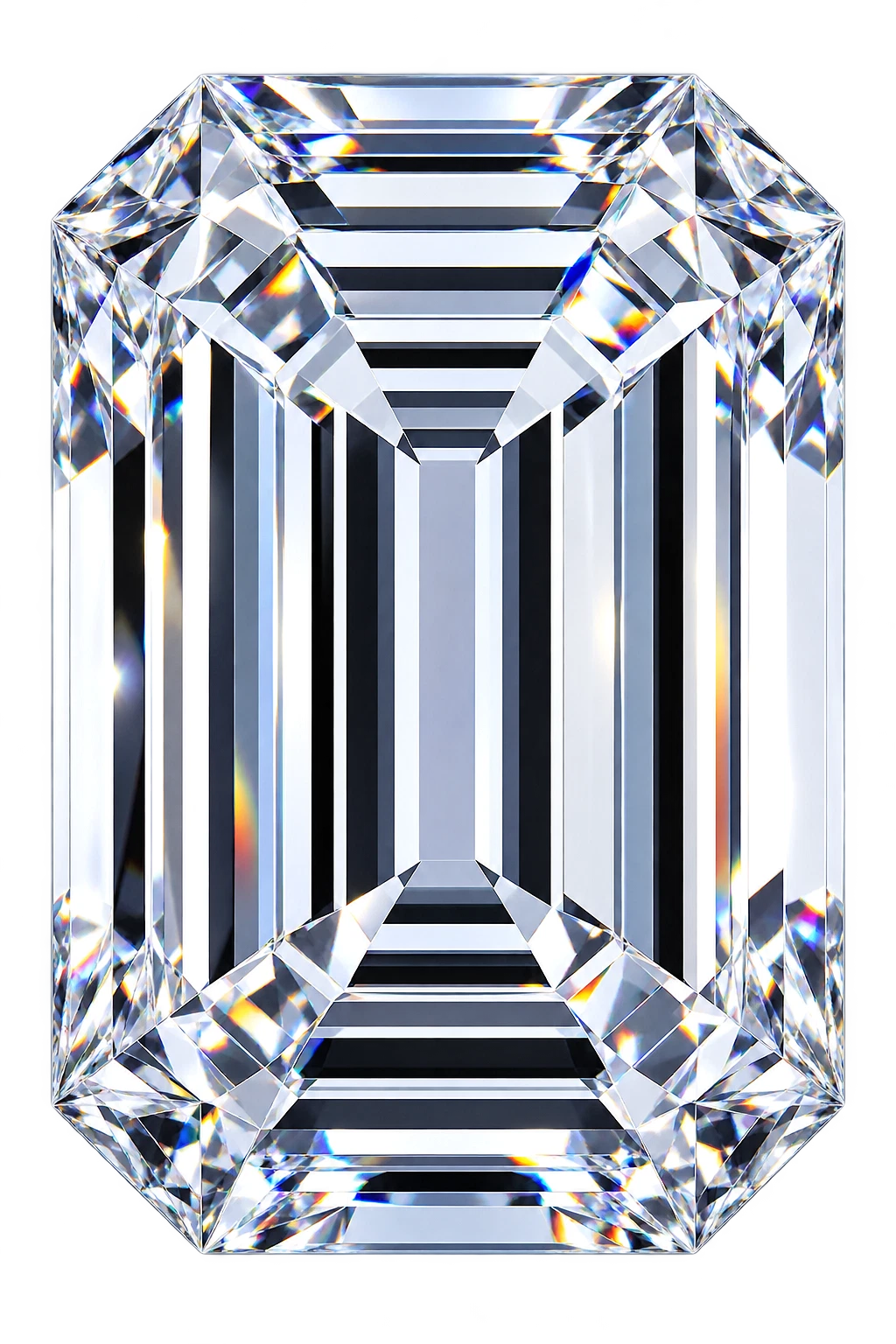Emerald cut diamond