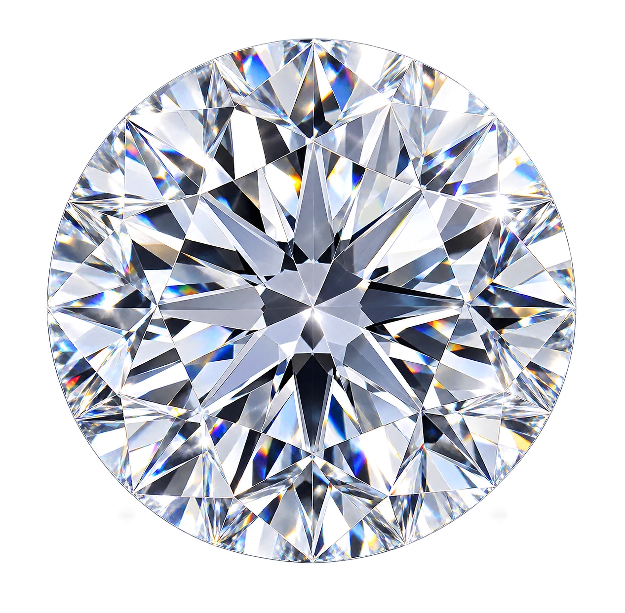 Round cut diamond