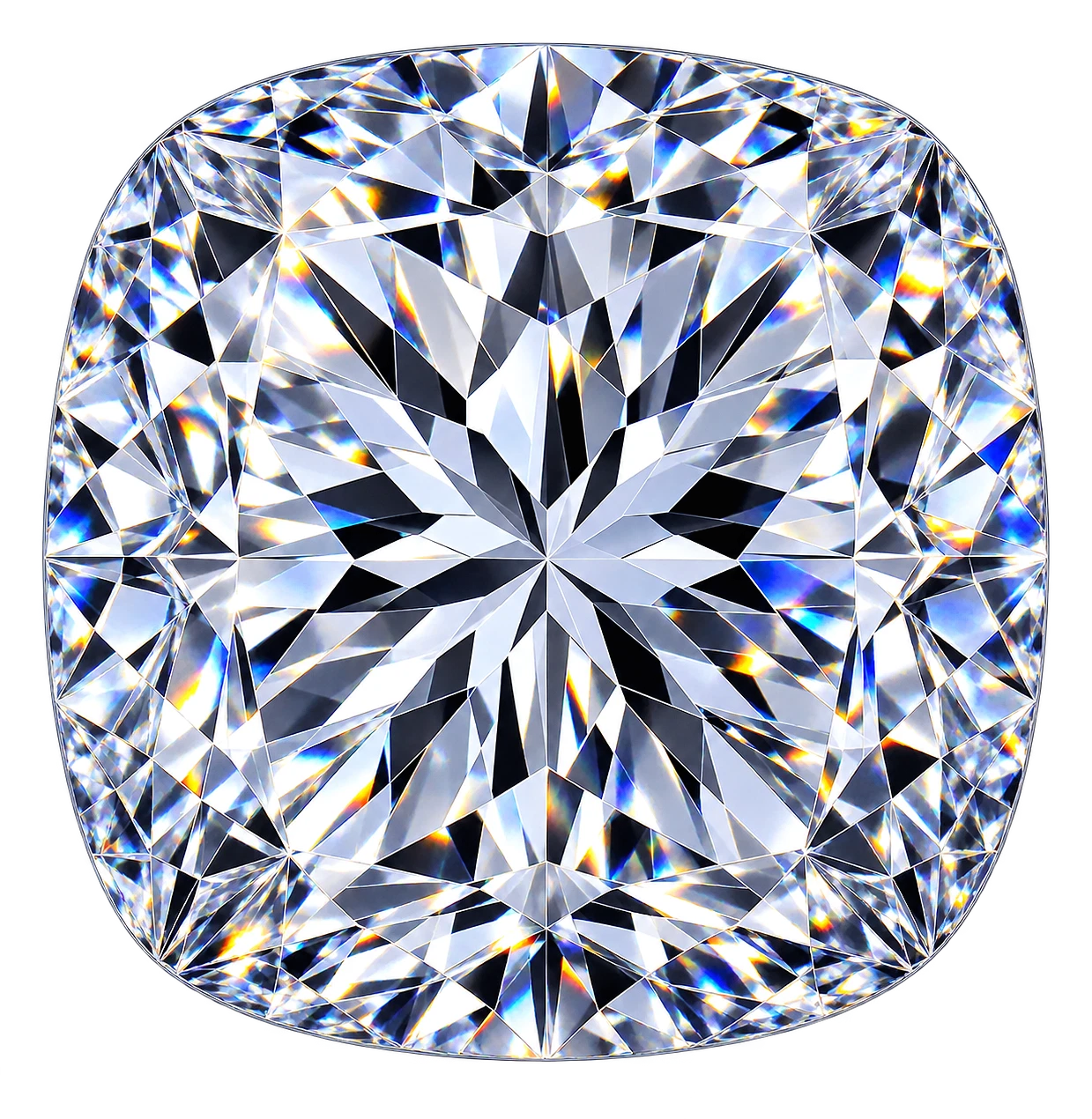 Cushion cut diamond